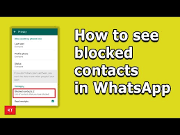 How to View Blocked Contacts on WhatsApp